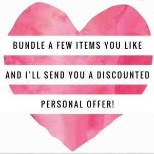 Bundle & Save! Thank you for visiting my closet!